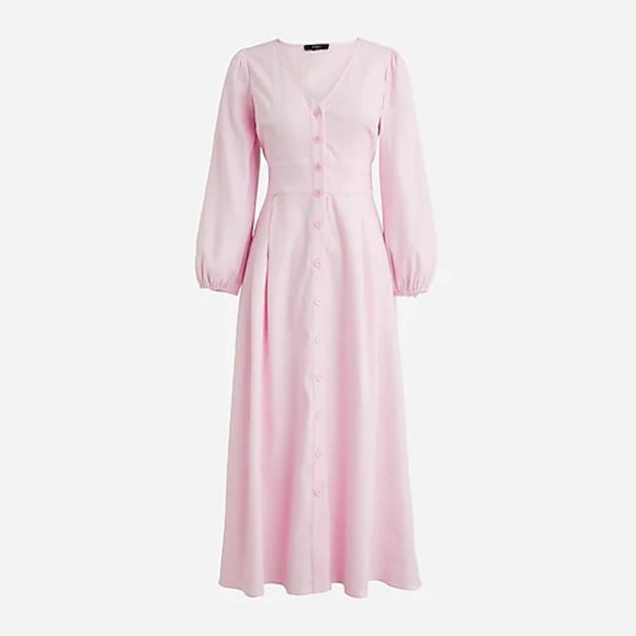 J. Crew Dresses & Skirts - J.CREW Stretch viscose blend button-front midi dress